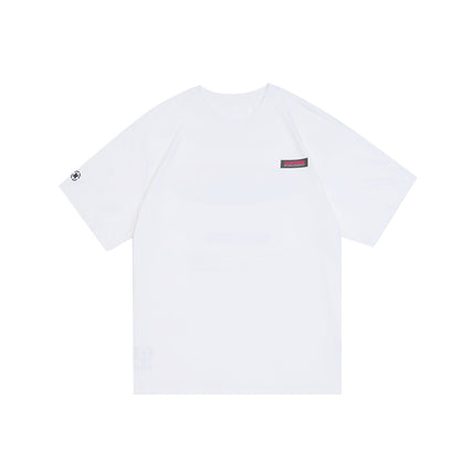 Polera manga corta cuello redondo estampada
