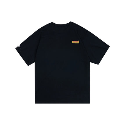Polera manga corta cuello redondo estampada