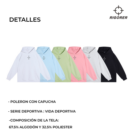 Polerón Grueso con Capucha RIGORER
