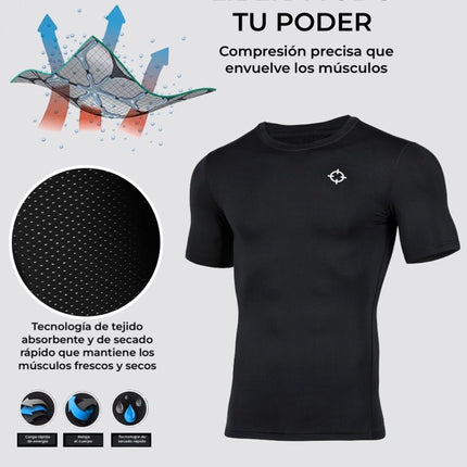 CAMISETA DE COMPRESION MANGA CORTA RIGORER