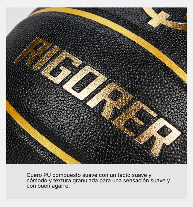 Balón de Baloncesto Negro/Dorado