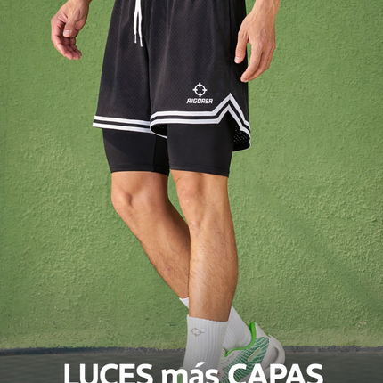 short con calza de compresion incluída