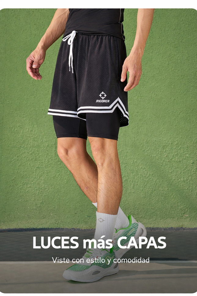 short con calza de compresion incluída