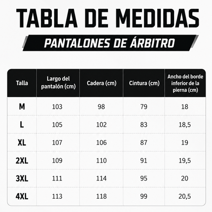 Pantalón Profesional de Árbitro Verano