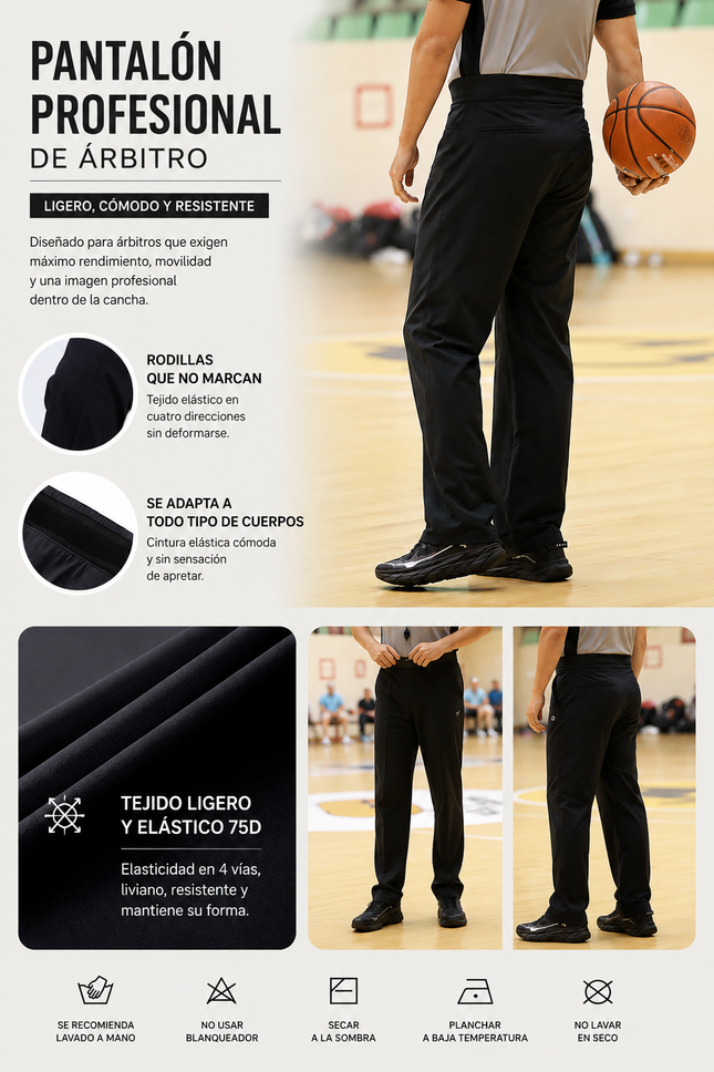 Pantalón Profesional de Árbitro Verano