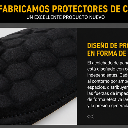 Rodillera color Blanco de Compresión con Protección Antigolpes RIGORER
