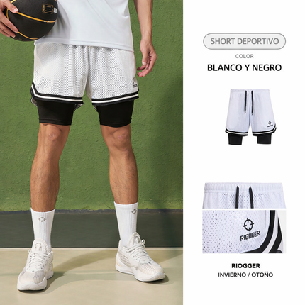 short con calza de compresion incluída