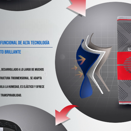 Rodillera Deportiva Fija de Descompresión de Rodilla