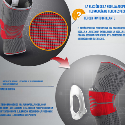 Rodillera Deportiva Fija de Descompresión de Rodilla