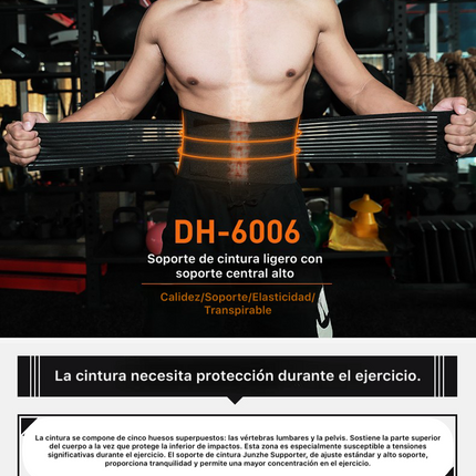 Cinturón de soporte lumbar deportivo Rigorer