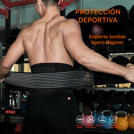 Cinturón de soporte lumbar deportivo Rigorer