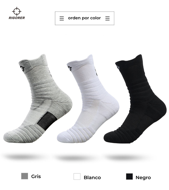 Calcetas Deportivas con lycra antibateriana RIGORER