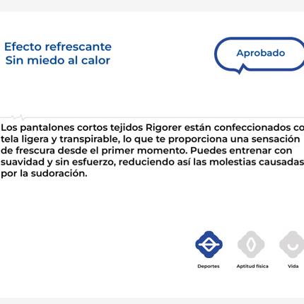 SHORTS DEPORTIVO RIGORER logo de torbellino