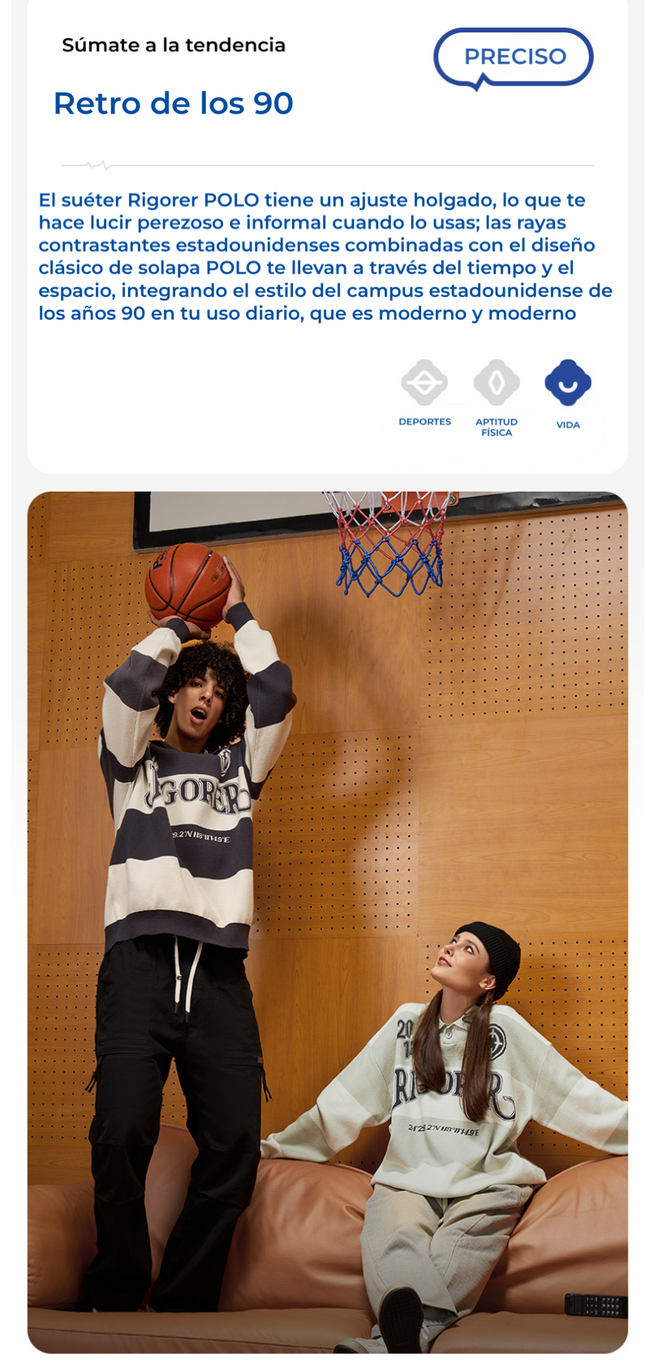 Polerón Polo Retro de los 90´S  RIGORER