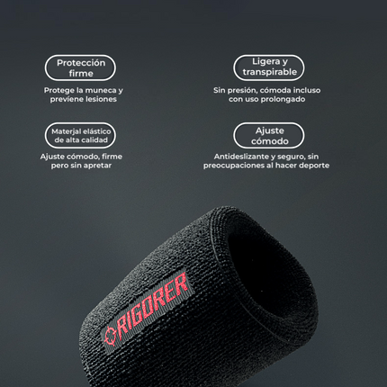 Muñequera absorbente para adulto RIGORER
