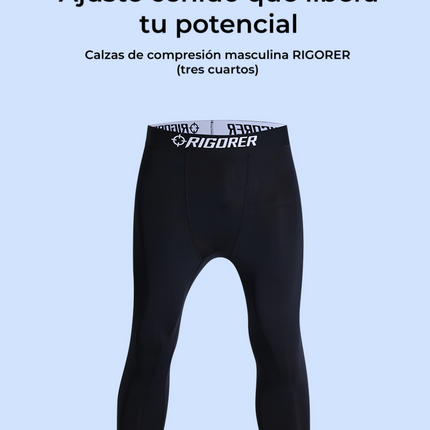 Calzas de Compresión Masculina RIGORER (Tres Cuartos)