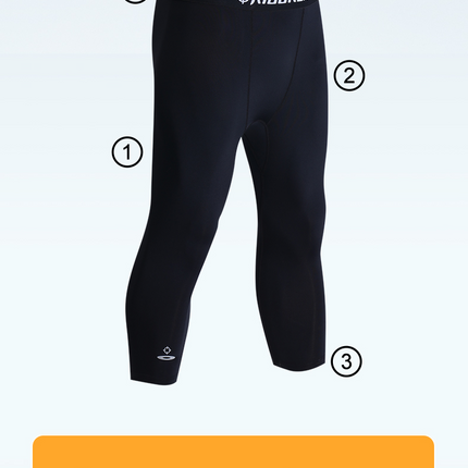 Calzas de Compresión Masculina RIGORER (Tres Cuartos)