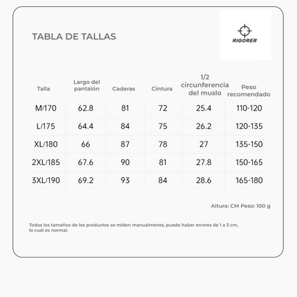 Calzas de Compresión Masculina RIGORER (Tres Cuartos)