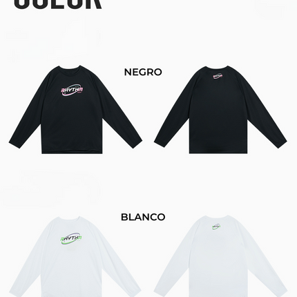 Polera deportiva manga larga RIGORER RHYTHM