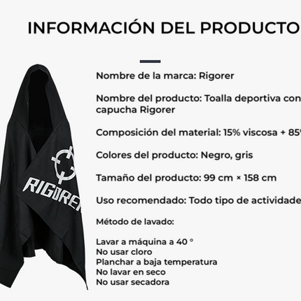 Toalla Deportiva con Capucha RIGORER