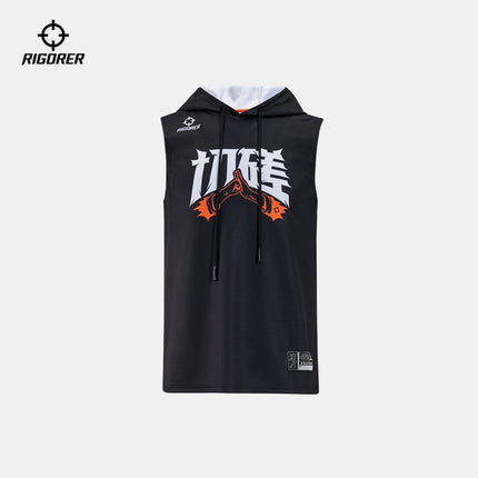 Polera con capucha sin mangas Rigorer