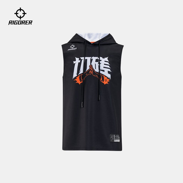 Polera con capucha sin mangas Rigorer