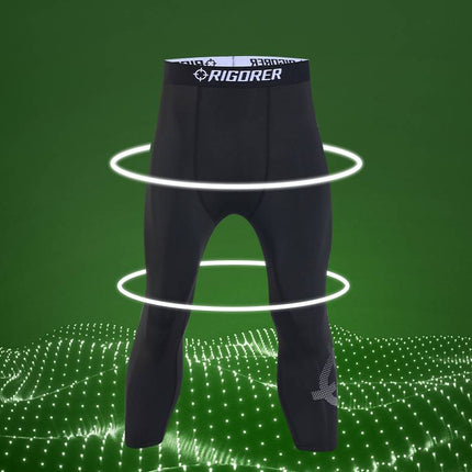 Pantalon compresión 3/4 color negro