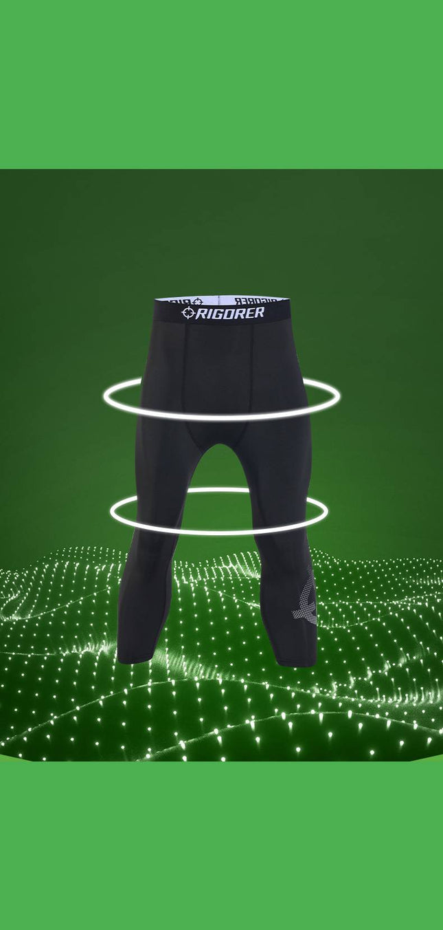 Pantalon compresión 3/4 color negro