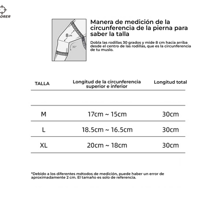 Rodillera deportiva cuerpo completo RIGORER